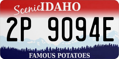 ID license plate 2P9094E
