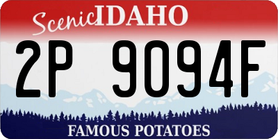 ID license plate 2P9094F