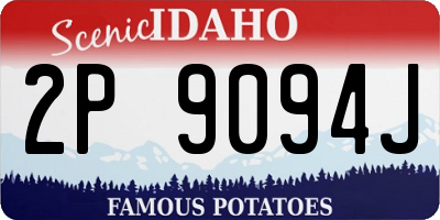 ID license plate 2P9094J