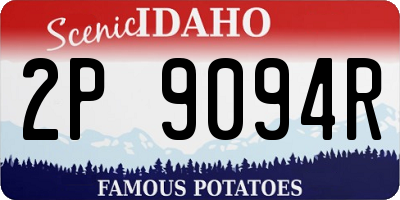 ID license plate 2P9094R