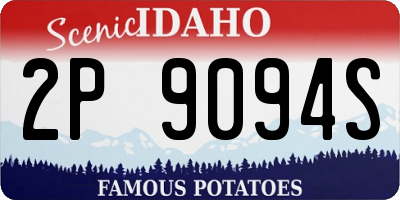 ID license plate 2P9094S