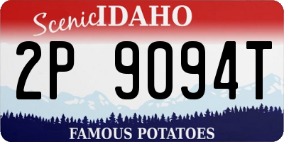 ID license plate 2P9094T