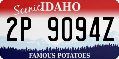 ID license plate 2P9094Z