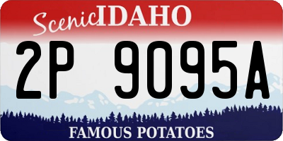 ID license plate 2P9095A