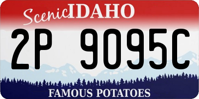 ID license plate 2P9095C