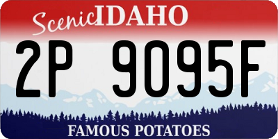 ID license plate 2P9095F