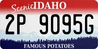 ID license plate 2P9095G