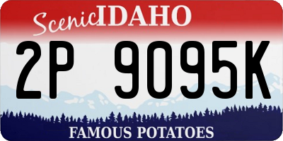 ID license plate 2P9095K