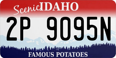ID license plate 2P9095N