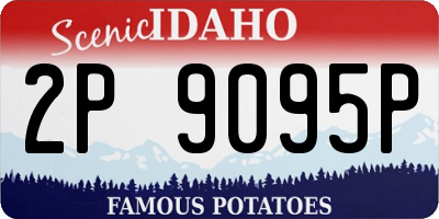 ID license plate 2P9095P