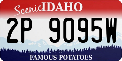 ID license plate 2P9095W