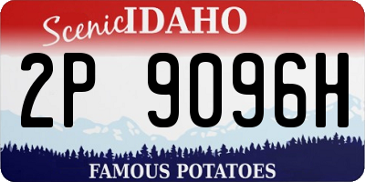 ID license plate 2P9096H