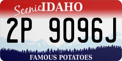 ID license plate 2P9096J
