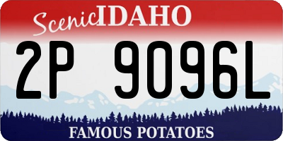 ID license plate 2P9096L