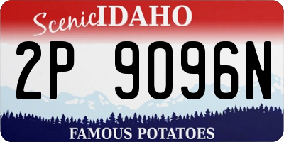 ID license plate 2P9096N
