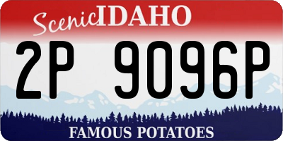 ID license plate 2P9096P