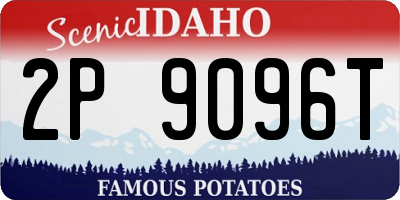ID license plate 2P9096T