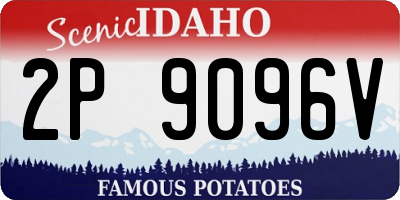 ID license plate 2P9096V