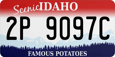 ID license plate 2P9097C