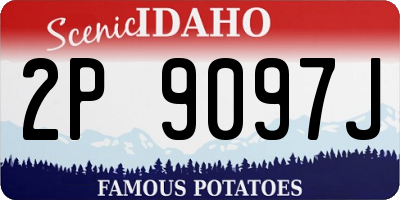 ID license plate 2P9097J