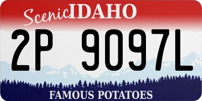 ID license plate 2P9097L