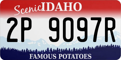 ID license plate 2P9097R