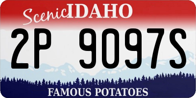 ID license plate 2P9097S