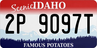 ID license plate 2P9097T