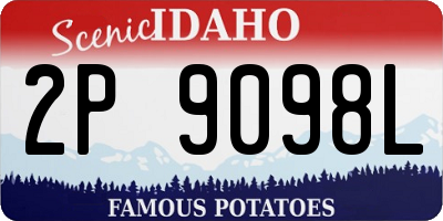 ID license plate 2P9098L