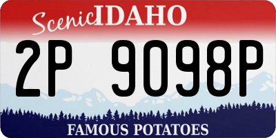 ID license plate 2P9098P