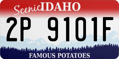 ID license plate 2P9101F
