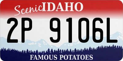 ID license plate 2P9106L
