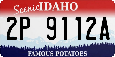 ID license plate 2P9112A
