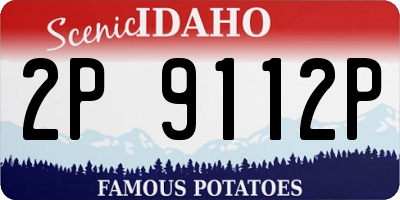 ID license plate 2P9112P