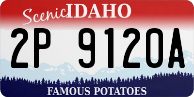 ID license plate 2P9120A