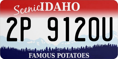 ID license plate 2P9120U
