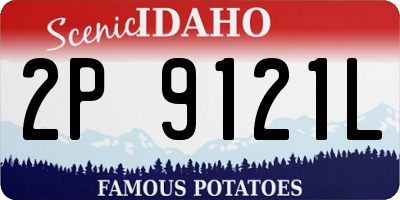 ID license plate 2P9121L