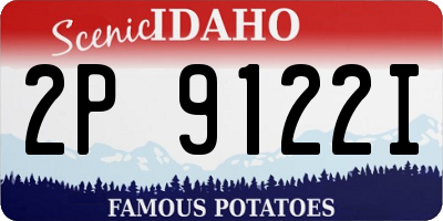 ID license plate 2P9122I