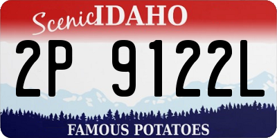 ID license plate 2P9122L