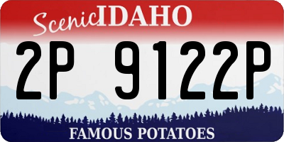 ID license plate 2P9122P
