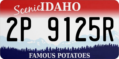 ID license plate 2P9125R