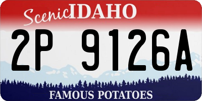 ID license plate 2P9126A