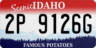 ID license plate 2P9126G