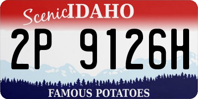ID license plate 2P9126H