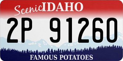 ID license plate 2P9126O