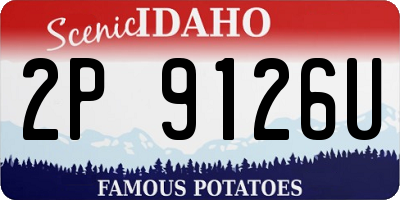 ID license plate 2P9126U