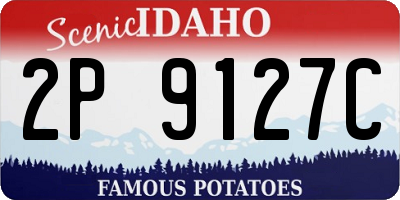 ID license plate 2P9127C