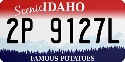 ID license plate 2P9127L