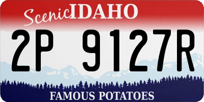 ID license plate 2P9127R