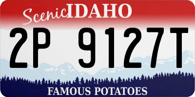 ID license plate 2P9127T